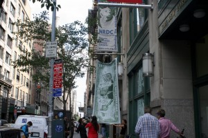 <em>Outside NRDC's New York City headquarters, Sept. 24</em>