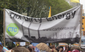 Our banner sagged a bit during the People's Climate March. Our message couldn't be more clear. 