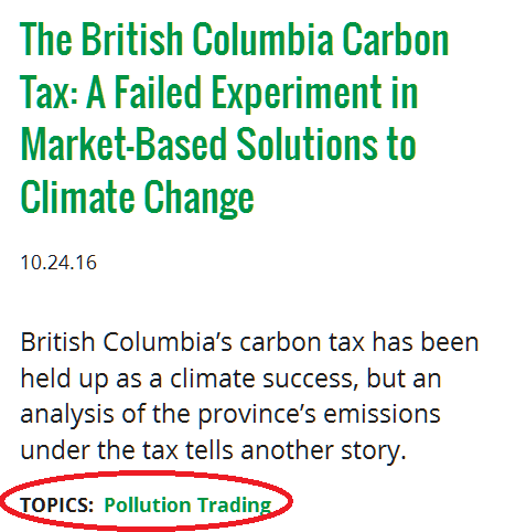 Shouldn't you understand what a carbon tax is before you castigate it?